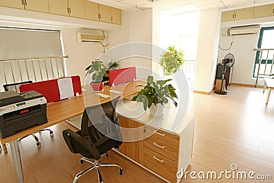 Simple office of Business Companies Stock Photo