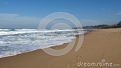 Simple photograph of a beach shore Stock Photo