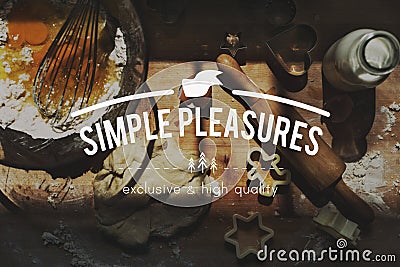 Simple Pleasure Clarity Simplify Pleasure Simpler Concept Stock Photo