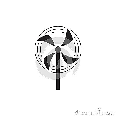 Simple propeller symbol decoration vector Vector Illustration