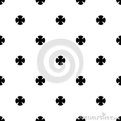 Simple Cicle Monochrome Oblique Seamless Pattern | Cuci Series Vector Illustration