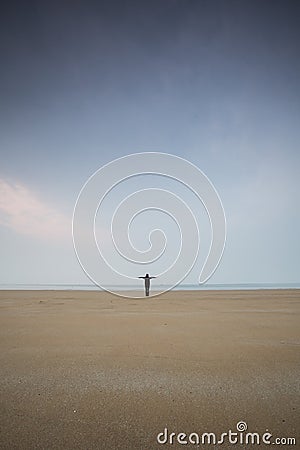 Simple scenery on the coast Editorial Stock Photo