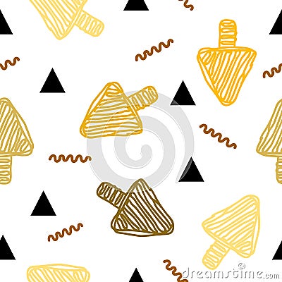 Simple scribble cursor doodle repeat pattern design Vector Illustration