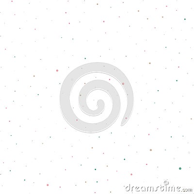 Simple seamless colorful random dotted pattern background Vector Illustration