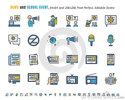 Simple Set of News and Global Event of Coronavirus, Covid-19 Related in Different Platform. Such as Tablet, Phone, Speech Bubble. Vector Illustration