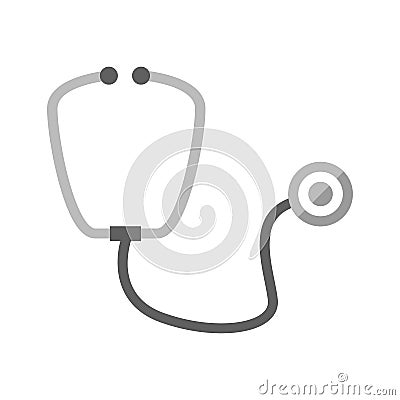 Simple Stethoscope Symbol Vector Illustration