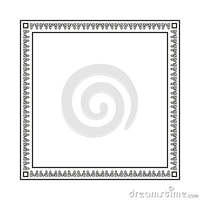 Simple Swirl Frame Element in Vector Format and can Stock Photo