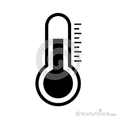 Simple thermometer vector pictogram Vector Illustration