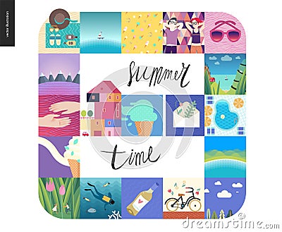 Simple things - vacation Vector Illustration