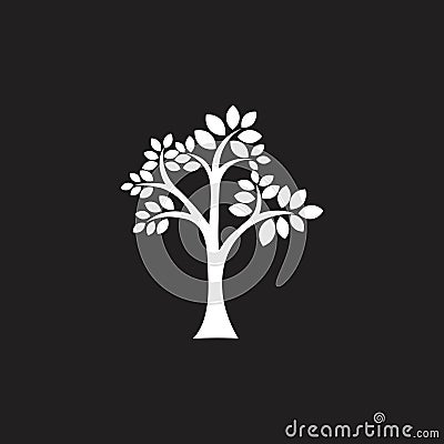 Simple tree symbol decoration vector Vector Illustration