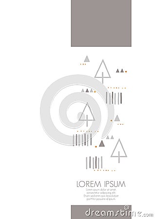 simple trees poster design. Vector illustration decorative design Vector Illustration