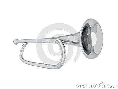 Simple trumpet Cartoon Illustration