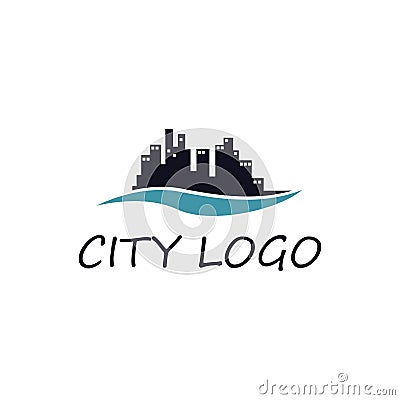 City Logo Vector Art Logo Template and Illustration Vector Illustration