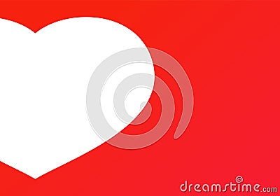 Simple Valentine`s Day background Vector Illustration