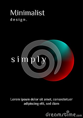 Simple vector cover design. Gradient modern cover design perfect for your bussines, magazine, book. modern design Stock Photo