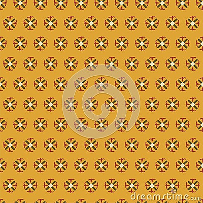 Simple vector design pattern tiny elements orange Stock Photo