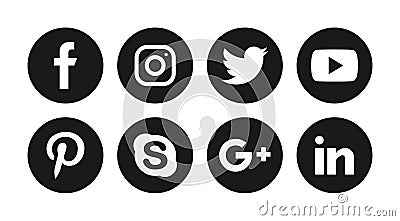 Social media icons Vector Illustration