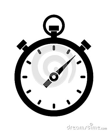 Stopwatch timer clock icon Vector Illustration