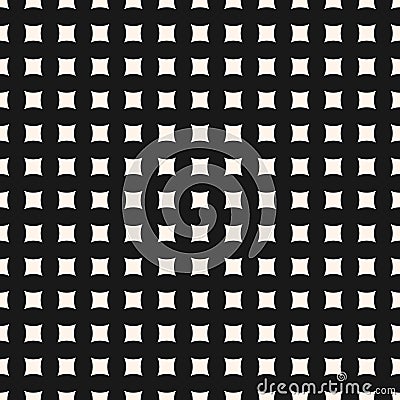 Vector seamless pattern with small curved square shapes. Vector Illustration
