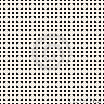 Simple vector geometric seamless pattern with tiny square shapes Vector Illustration