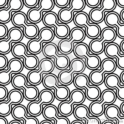 Simple vector pattern - lines on white background Vector Illustration