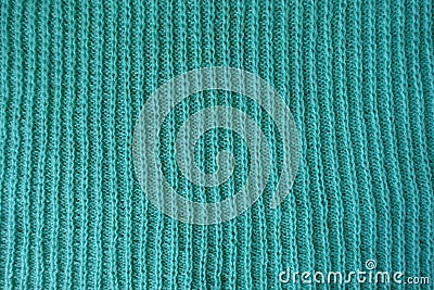 Simple vertical ribbing on handmade knitted fabric Stock Photo