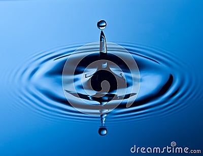 Simple water drop Stock Photo