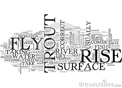 A Simple Way To Identify And Catch The Big One In River Word Cloud Stock Photo