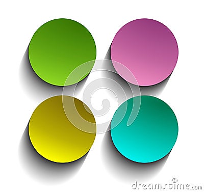 Simple website buttons Stock Photo