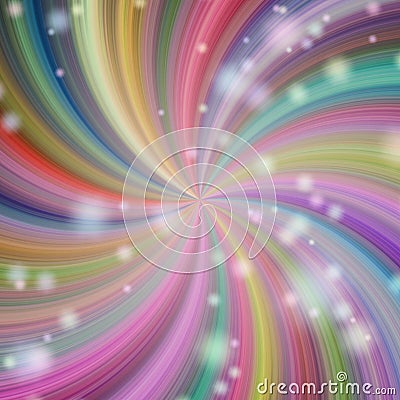 Simple whirlpool of color streams rotating round the middle Stock Photo