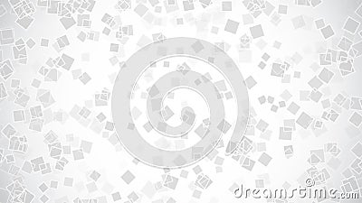 Simple white background. Random squares. Geometric rectangle texture. Gray gradient backdrop Vector Illustration