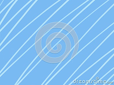 Simple white lines on light blue background Cartoon Illustration