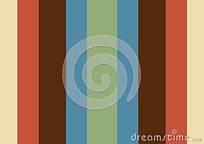Simplicity colorful vertical retro stripes wallpaper Vector Illustration