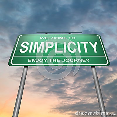 Simplicity concept. Stock Photo