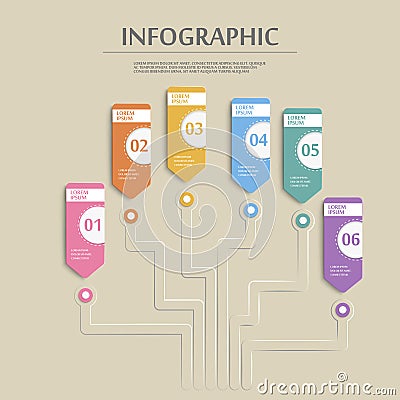 Simplicity infographic template Vector Illustration