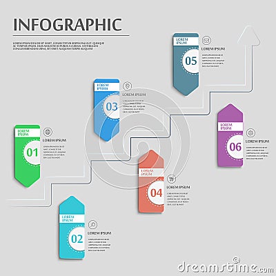 Simplicity infographic template Vector Illustration