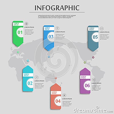 Simplicity infographic template Vector Illustration