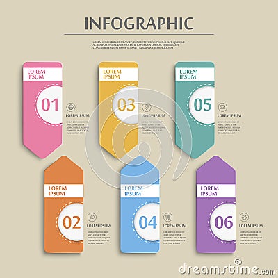 Simplicity infographic template Vector Illustration