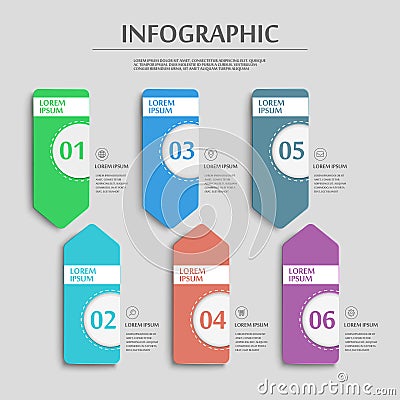 Simplicity infographic template Vector Illustration