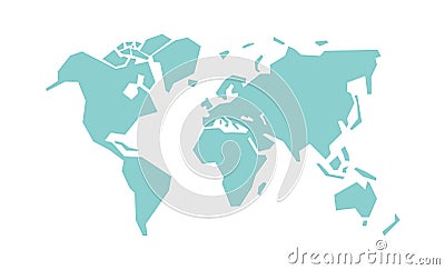 World map vector illustration. Vector Illustration