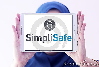 SimpliSafe home security company logo Editorial Stock Photo
