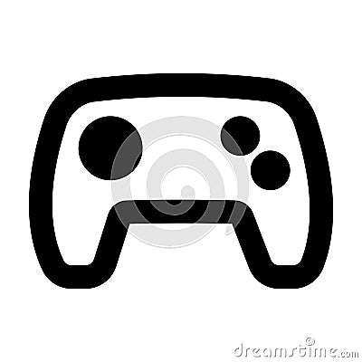 Simplistic console controller icon in vector and raster formats. Vector Illustration