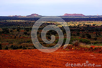 Simpson Desert, Rainy Season Stock Photo