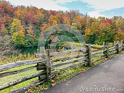 Sims Creek Blue Ridge Parkway North Carolina Stock Photo