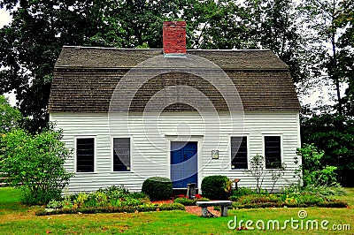 Simsbury, CT: 1795 Hendrick House Editorial Stock Photo