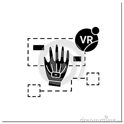 Simulation based learning glyph icon Vector Illustration