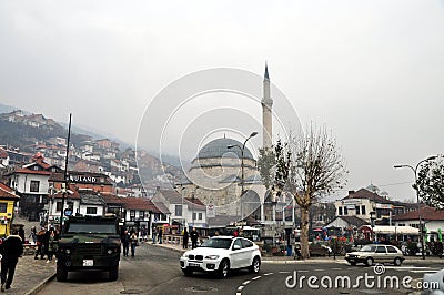 Sinan Pasha Mosque, Prizren, Kosovo Editorial Stock Photo