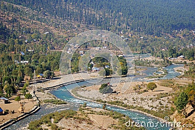 Sindh River, Kashmir, India Stock Photo