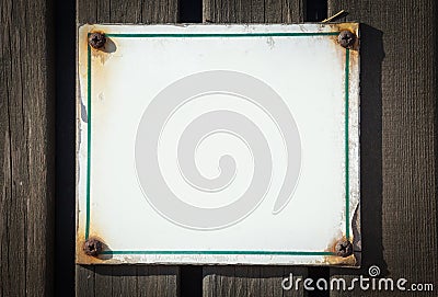 Sing board blank on wood Stock Photo