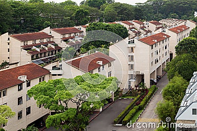 Low-density residential suburb in Clementi, Singapore Editorial Stock Photo